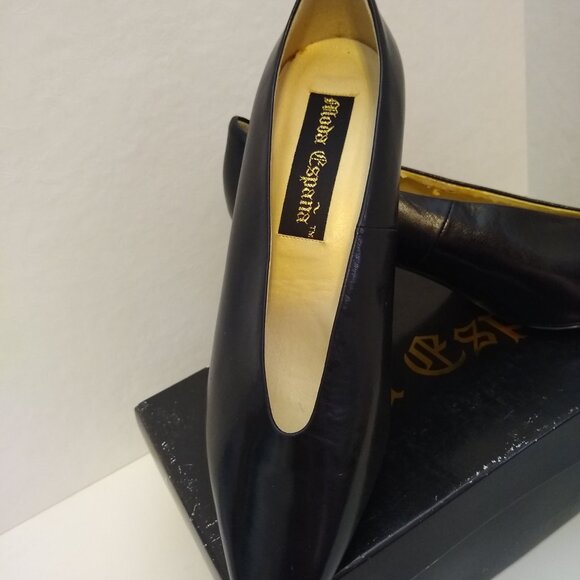 Moda Espana Black colored leather pumps size 9m - Picture 5 of 8